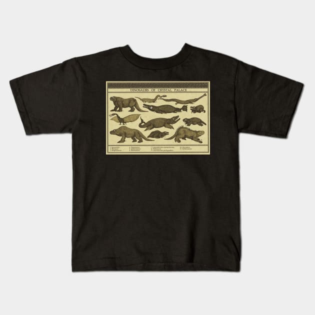 Crystal Palace Dinosaurs Kids T-Shirt by djrbennett